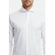White Plain Stand Collar Formal Tuxedo Shirt