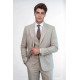 Plain Slim Fit Light Brown Men Suit- Chadrobe