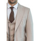 Plain Slim Fit Light Brown Men Suit- Chadrobe