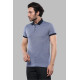 Blue Patterned Polo Men T-Shirt-Chadrobe