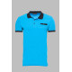 Polo Neck T-Shirt | Turquoise