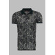 Floral Polo Neck Men T-Shirt | Green