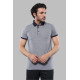 Patterned Grey Men's Polo T-Shirt-Chadrobe